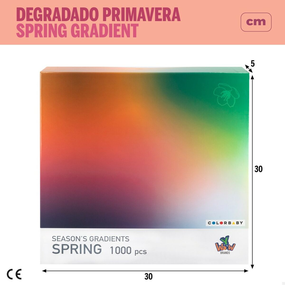 Puzzle Colorbaby Season's Gradients Spring 68 x 50 cm (6 Units) - Little Baby Shop