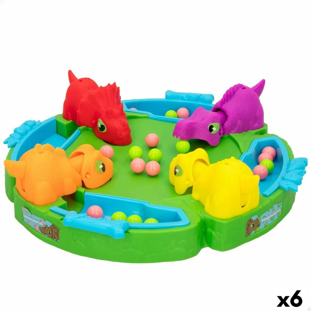 Board game Colorbaby Dinosaur (6 Units) - Little Baby Shop