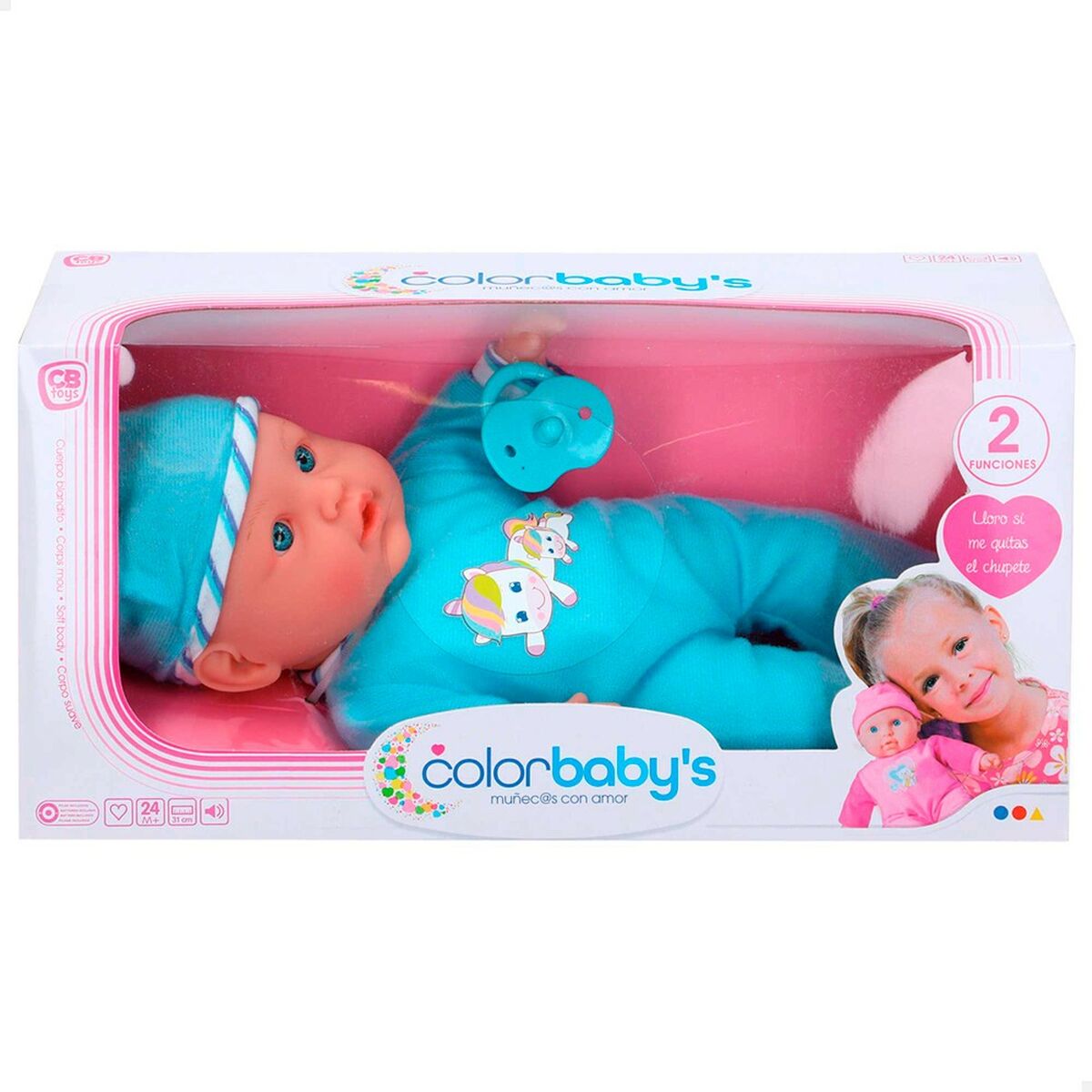 Baby Doll Colorbaby 32 cm 6 Units - Little Baby Shop