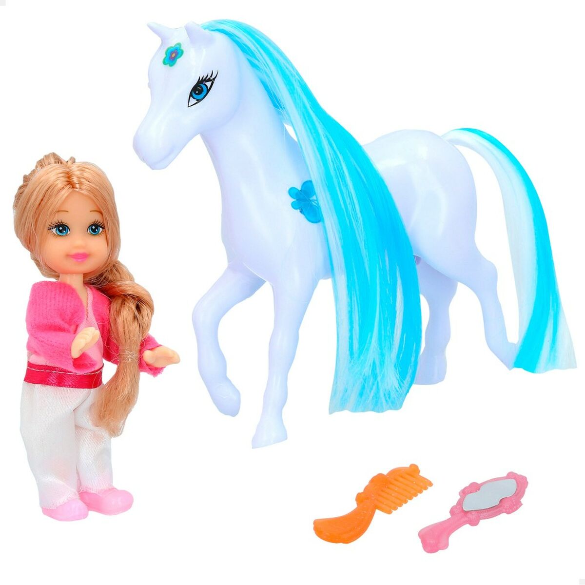 Doll Colorbaby Bella Horse 13 x 14 x 4,5 cm (6 Units) - Little Baby Shop