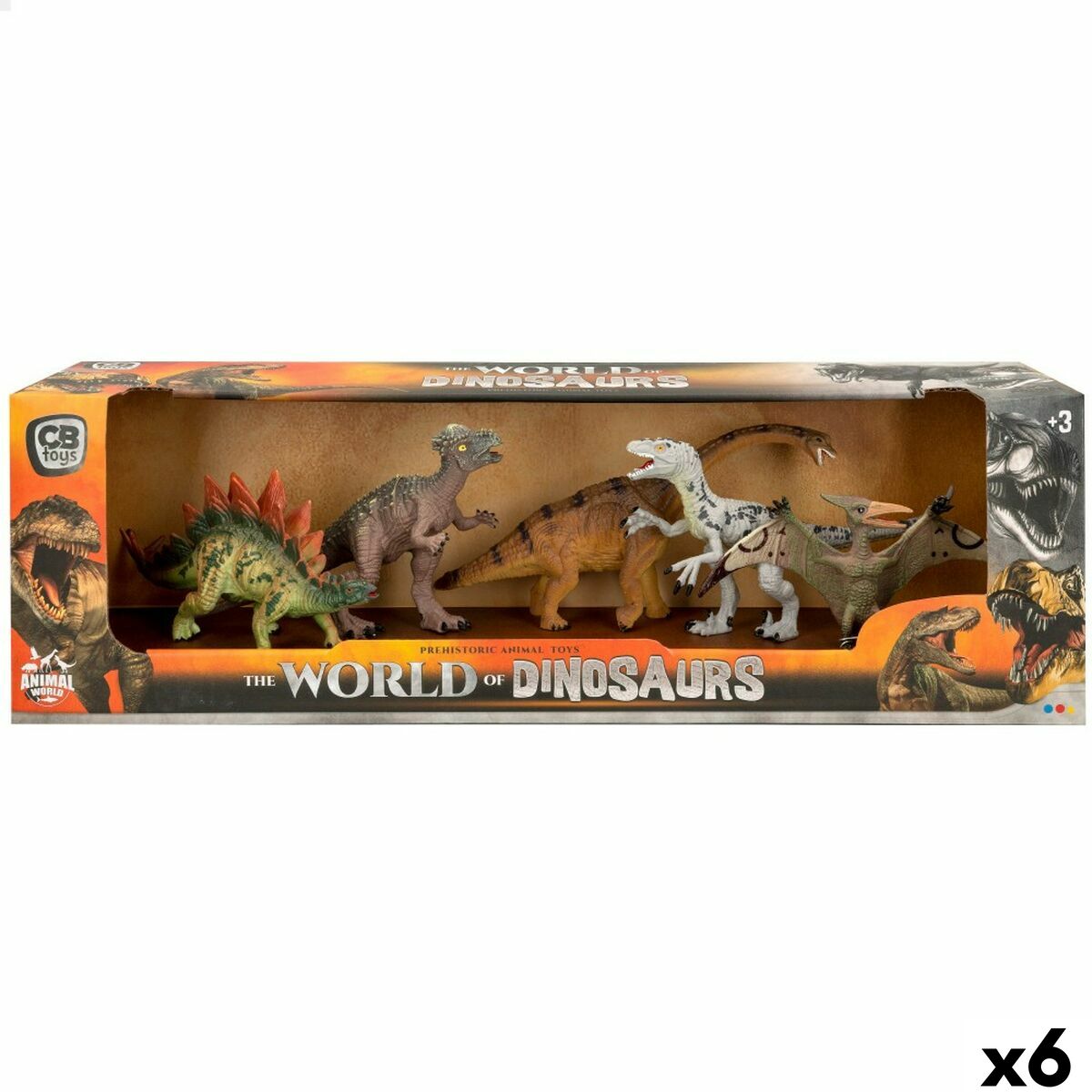 Set of Dinosaurs Colorbaby 6 Units - Little Baby Shop