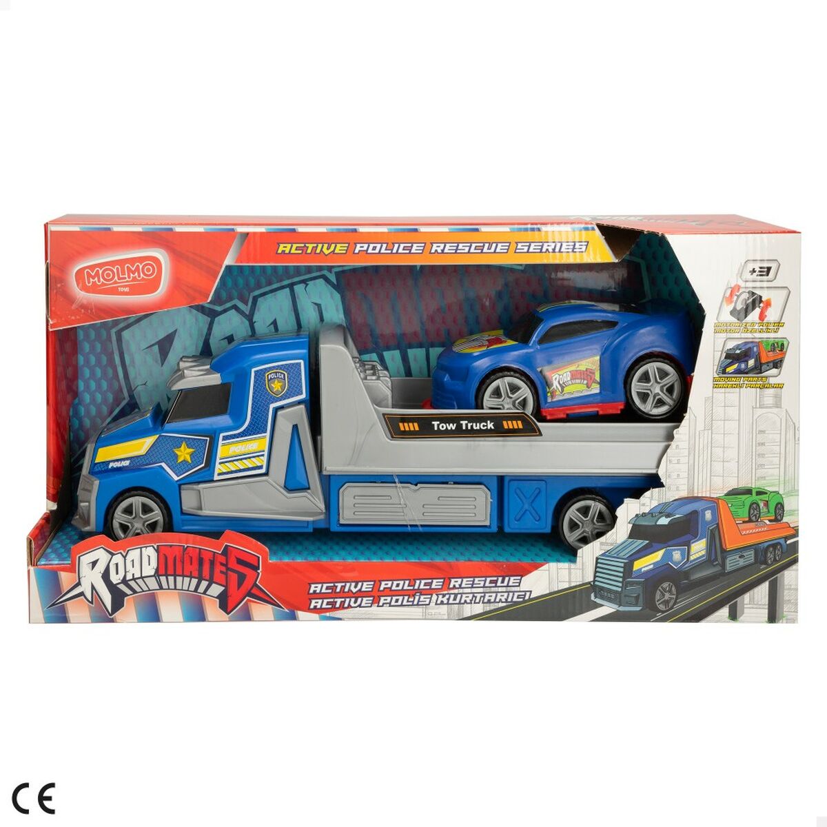 Truck Carrier and Friction Cars Colorbaby 36 x 11 x 10 cm (6 Units) - Little Baby Shop