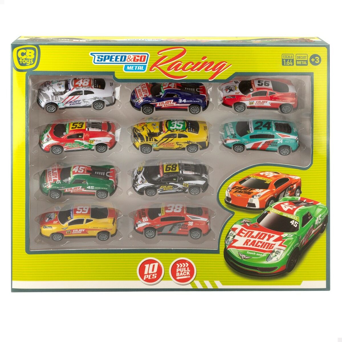 Vehicle Playset Speed & Go 8 x 2,2 x 3,6 cm (6 Units) - Little Baby Shop