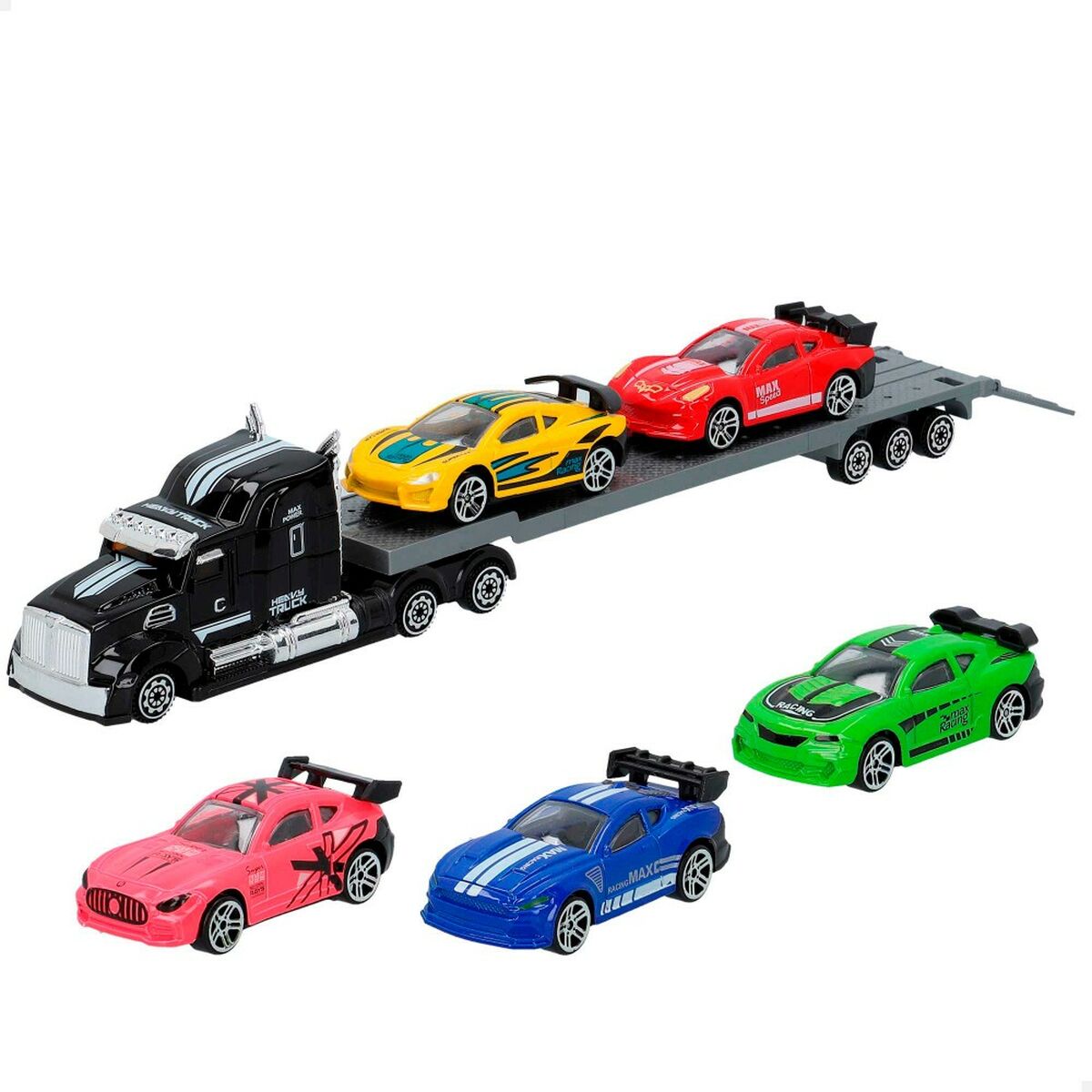 Truck Carrier and Cars Speed & Go 28 x 5 x 4,5 cm (12 Units) - Little Baby Shop