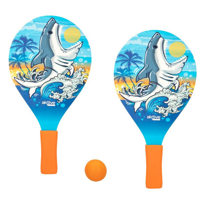 Beach Spades with Ball Aktive Shark 19,5 x 38 cm (24 Units) - Little Baby Shop