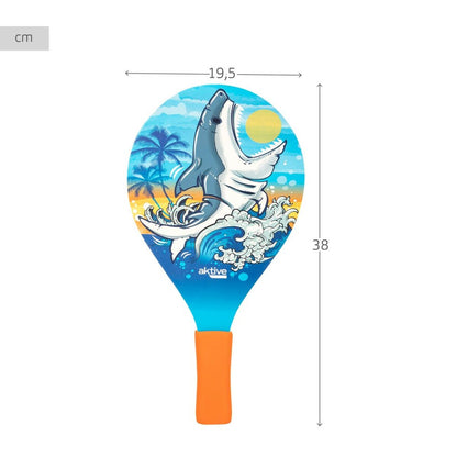 Beach Spades with Ball Aktive Shark 19,5 x 38 cm (24 Units) - Little Baby Shop