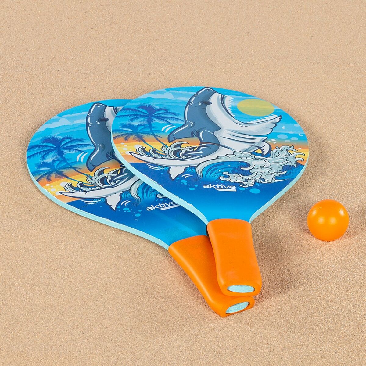 Beach Spades with Ball Aktive Shark 19,5 x 38 cm (24 Units) - Little Baby Shop