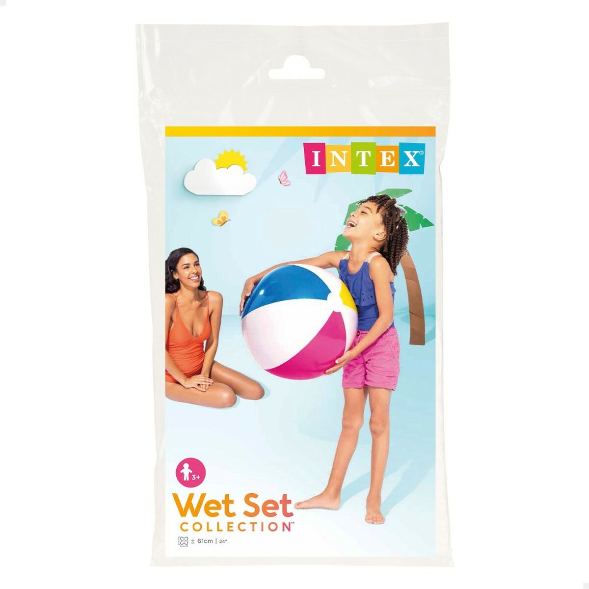 Beach ball Intex Ø 61 cm PVC (36 Units) - Little Baby Shop