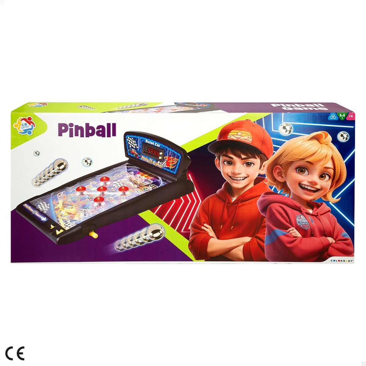 Board game Colorbaby Pinball (2 Units) - Little Baby Shop