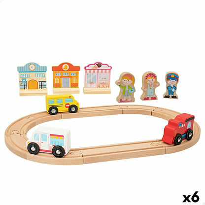 Train with Circuit Woomax 6 Units 39 x 1 x 26 cm - Little Baby Shop