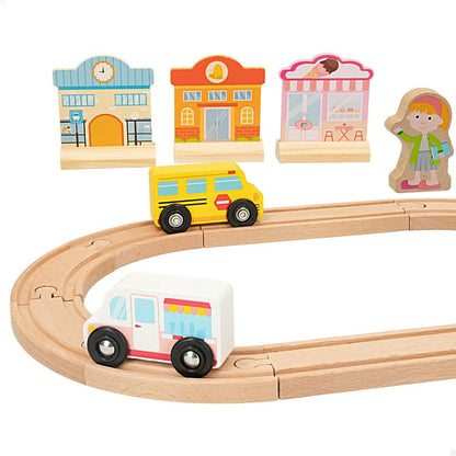 Train with Circuit Woomax 6 Units 39 x 1 x 26 cm - Little Baby Shop