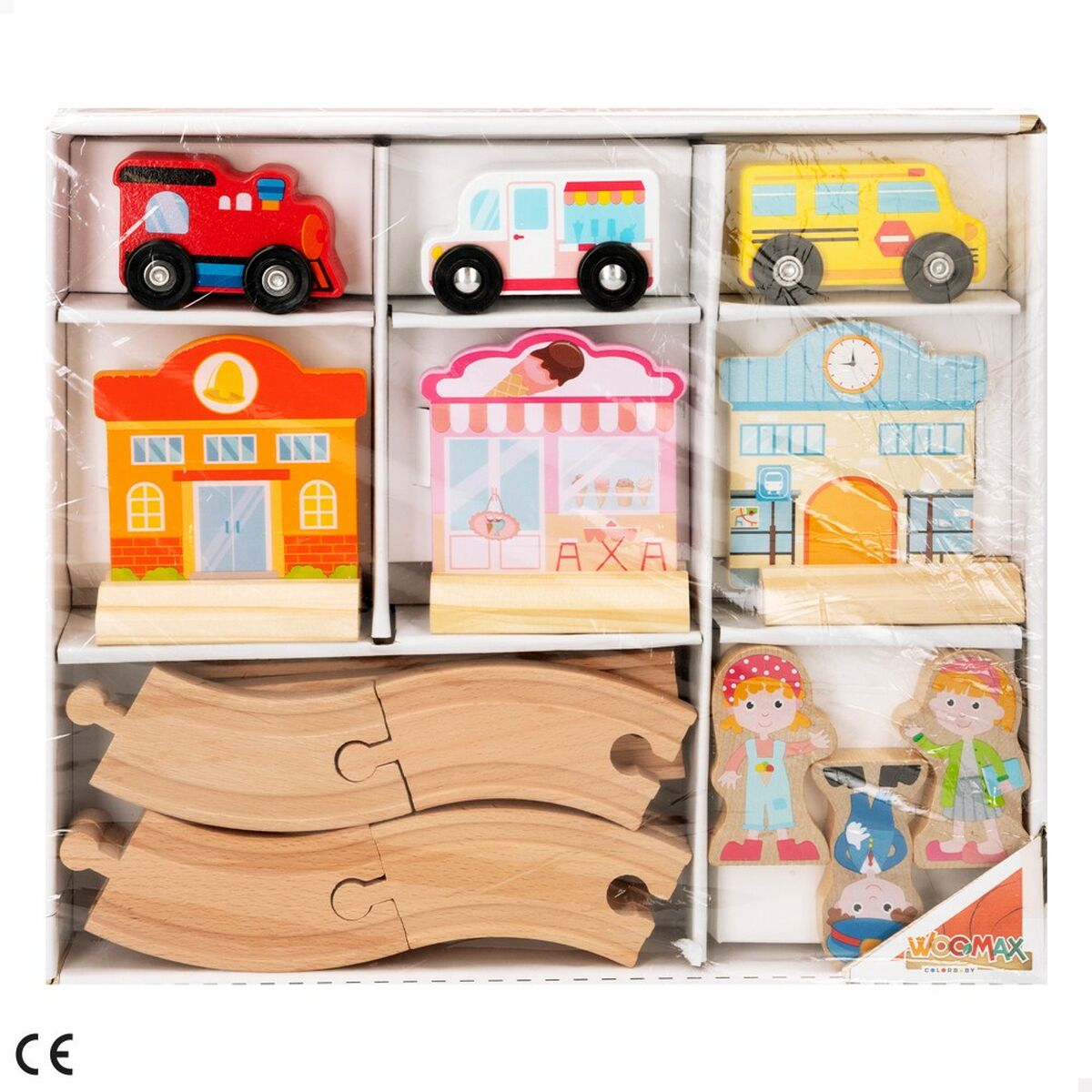 Train with Circuit Woomax 6 Units 39 x 1 x 26 cm - Little Baby Shop